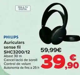 Carrefour Philips - auricular inalámbrico shc3200/12 oferta