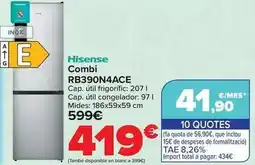 Carrefour Hisense - combi rb390n4ace oferta
