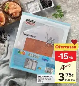 Caprabo Eroski basic - salmo fumat oferta