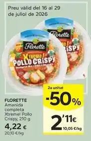 Caprabo Florette - amanida completa xtreme! pollo crispy oferta
