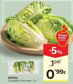 Caprabo Eroski - cabdells d'enciam oferta