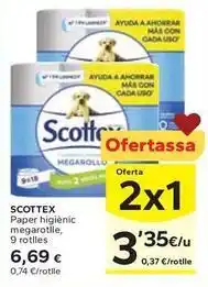 Caprabo Scottex - paper higienic megarotlle oferta