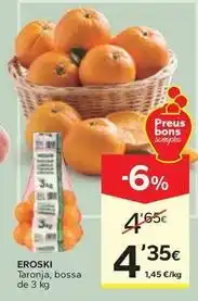 Caprabo Eroski - taronja oferta