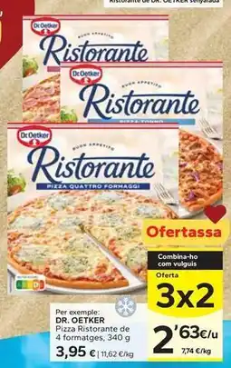 Caprabo Dr oetker - pizza ristorante de 4 formatges oferta
