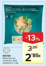 Caprabo Eroski - minestra de verdures amb esparrecs oferta