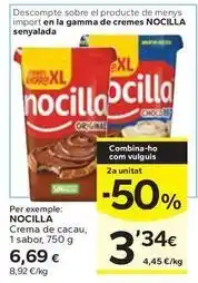 Caprabo Nocilla - crema de cacau oferta