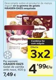 Caprabo Häagen-dazs - gelat de vainilla amb nous oferta