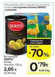 Caprabo Serpis - olives farcides oferta