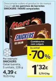 Caprabo Snickers - gelat barreta oferta