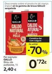 Caprabo Gallo - brou de pollastre oferta
