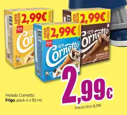 Unide Supermercados Frigo Helado Cornetto , pack oferta