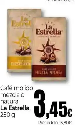 Unide Supermercados La Estrella Café molido mezcla o natural La Estrella oferta