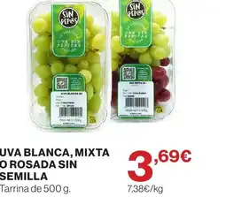 Supercor Uva blanca, mixta o rosada sin semilla oferta