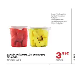 Supercor Sandía, piña o melón en trozos pelados oferta