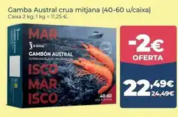 La Sirena Austral - gamba crua mitjana (40-60 u/caixa) oferta