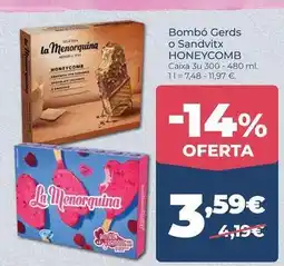 La Sirena La menorquina - bombó gerds o sandvitx oferta