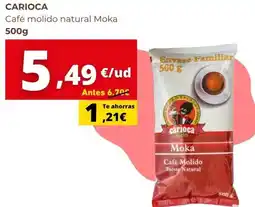 Supermercados Tu Alteza Carioca - café molido natural moka oferta