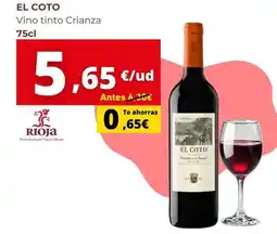 Supermercados Tu Alteza El coto - vino tinto crianza oferta