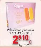 Congelados Copos Dulcesol - pollos limon y naranja oferta