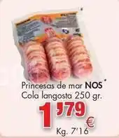 Congelados Copos Princesas de mar cola langosta oferta