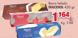Congelados Copos Dulcesol - barra helado oferta