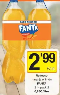 Economy Cash Fanta - refresco naranja o limon oferta