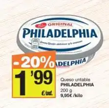 Economy Cash Philadelphia - queso untable oferta