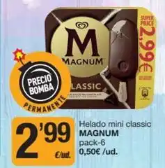 Economy Cash Magnum - helado mini classic oferta