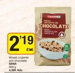 Economy Cash Spar - muesli crujiente con chocolate oferta