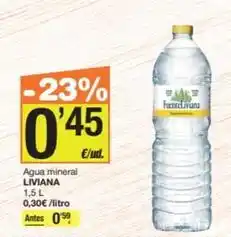 Economy Cash Liviana - agua mineral oferta