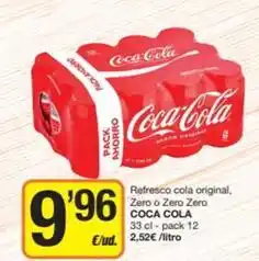 Economy Cash Coca-cola - refresco cola original, zero o zero zero oferta