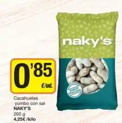 Economy Cash Cacahuetes yumbo con sal oferta