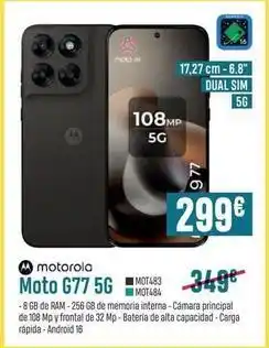 Beep Motorola - moto g77 5g oferta