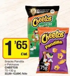 Economy Cash Cheetos - snacks pandilla o pelotazos oferta