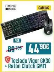 Gaming - teclado gk30 + ratón gm11