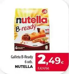 SPAR Lanzarote Nutella - galleta b-ready oferta