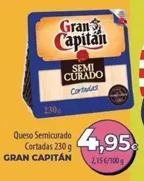 SPAR Lanzarote Gran capitán - queso semicurado cortadas oferta