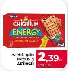 SPAR Lanzarote Artiach - galleta chiquilin energy oferta