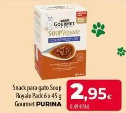 SPAR Lanzarote Purina - snack para gato soup royale pack 6 x 45 gourmet oferta