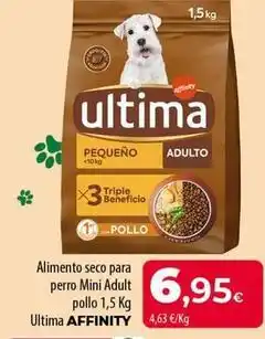 SPAR Lanzarote Affinity - alimento seco para perro mini adult pollo oferta