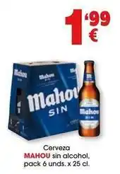 TOP Cash & Carry Mahou - cerveza sin alcohol oferta