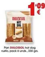 TOP Cash & Carry Dulcesol - pan hot dog rustic oferta