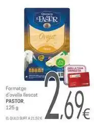 Valvi Supermercats Formatge d'ovella llescat oferta