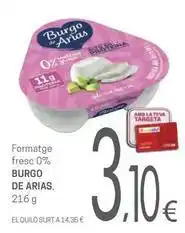 Valvi Supermercats Burgo de arias - formatge fresc 0% oferta