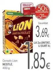 Valvi Supermercats Nestlé - cereals lion oferta