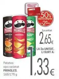 Valvi Supermercats Pringles - patates xips varietat oferta