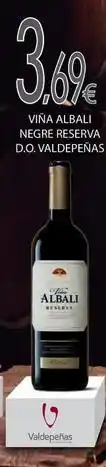 Valvi Supermercats Viña albali - negre reserva d.o. valdepenas oferta