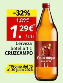 Maskom Supermercados Cruzcampo - cerveza botella oferta