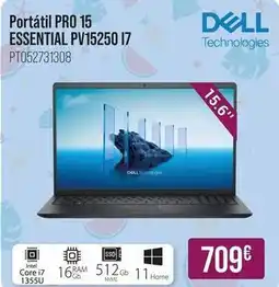 MR Micro Dell - portátil pro 15 essential pv15250 i7 oferta