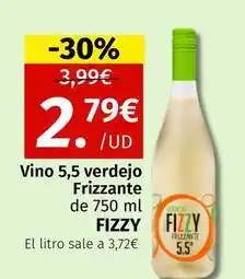 Maskom Supermercados Fizzy - vino 5,5 verdejo frizzante oferta